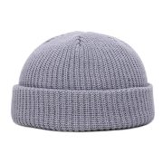 Autumn Winter Solid Color Warm Knitted Wool Hat for Men and Women, Japanese Retro Dandy Style Beanie, Skull Cap, Sailor Hat - Image 3